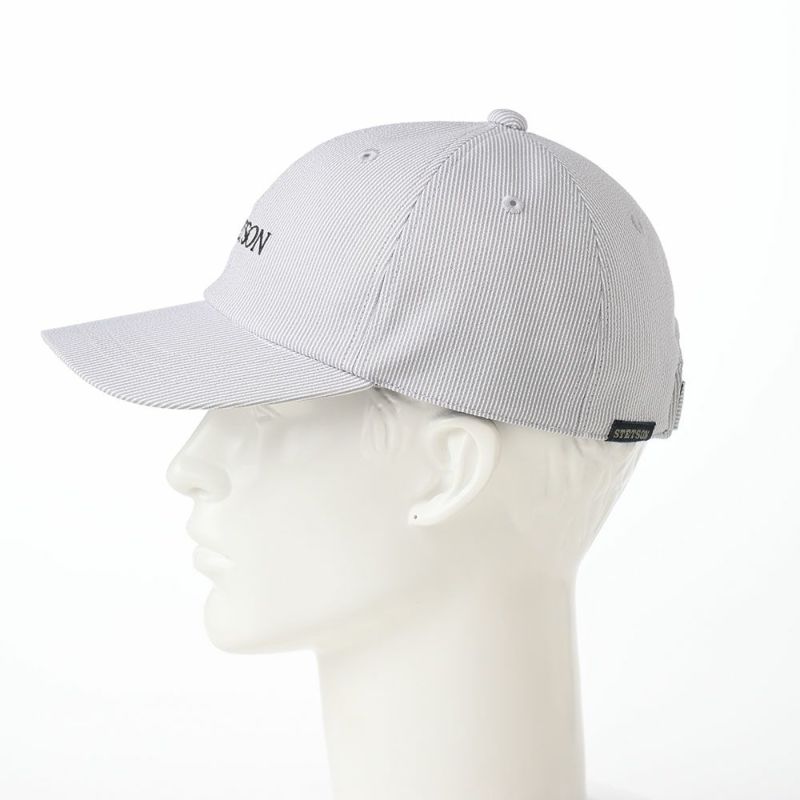 ステットソンのキャップ SUCKER STRIPE CAP（サッカーストライプ キャップ）SE638 グレー