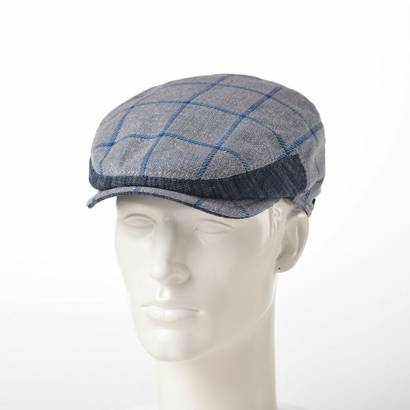 マローネのハンチング Ivy Cap Windowpane（アイビー キャップ ウィンドペン）CT319 グレー