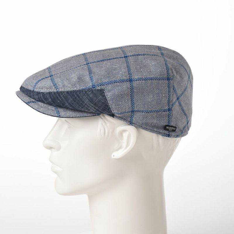 マローネのハンチング Ivy Cap Windowpane（アイビー キャップ ウィンドペン）CT319 グレー