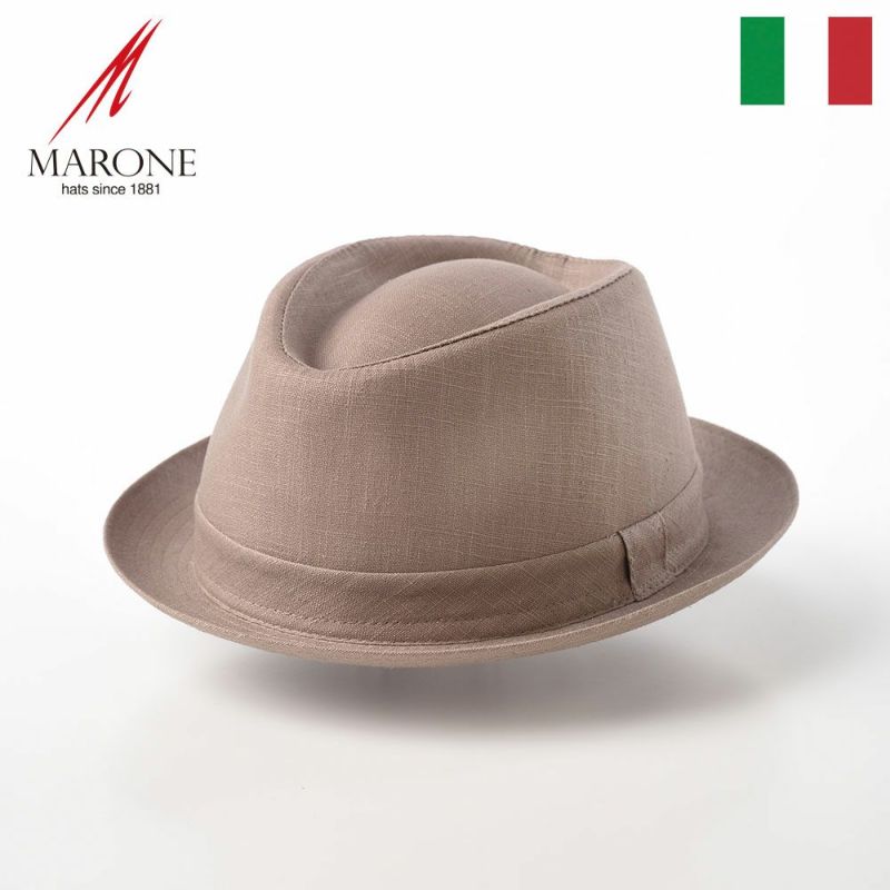 帽子 ソフトハット MARONE（マローネ） Trilby Linen（トリルビー リネン）MT 305 ココア