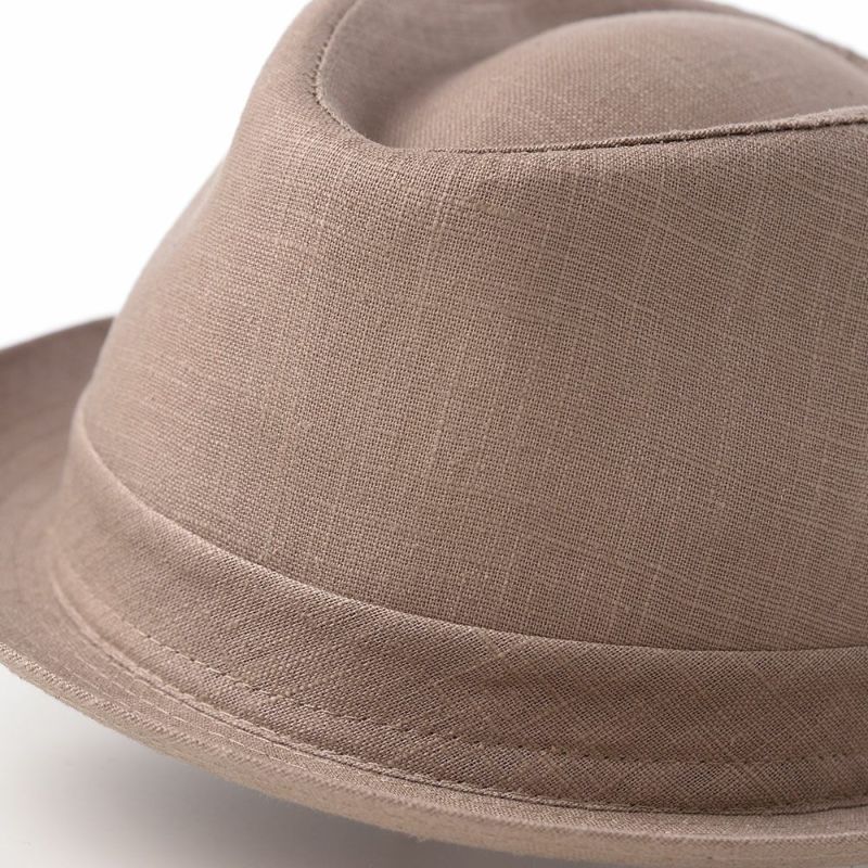 マローネのソフトハット Trilby Linen（トリルビー リネン）MT 305 ココア