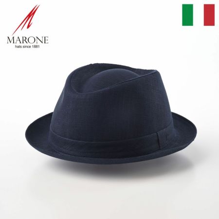 マローネのソフトハット Trilby Linen（トリルビー リネン）MT 305 ネイビー