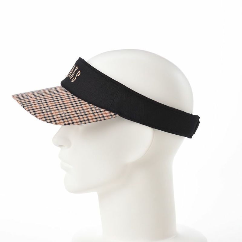 ダックスのサンバイザー Sun Visor Tartan（サンバイザー タータン） D1713 ブラック