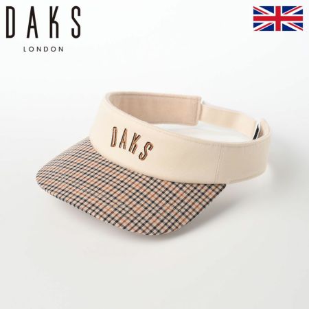 ダックスのサンバイザー Sun Visor Tartan（サンバイザー タータン） D1713 アイボリー