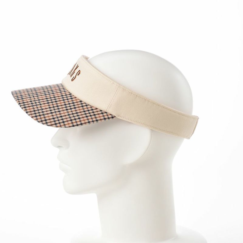 ダックスのサンバイザー Sun Visor Tartan（サンバイザー タータン） D1713 アイボリー