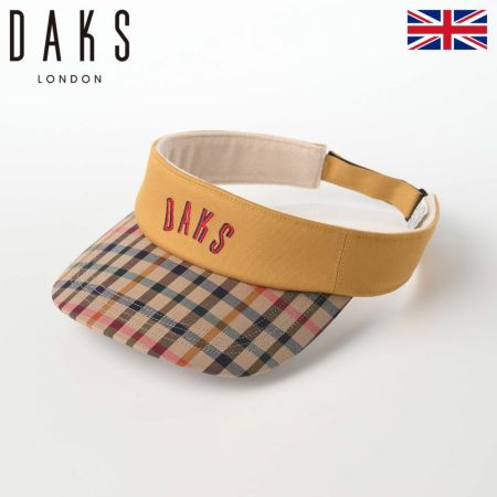 ダックスのサンバイザー Sun Visor Tartan（サンバイザー タータン） D1713 マスタード