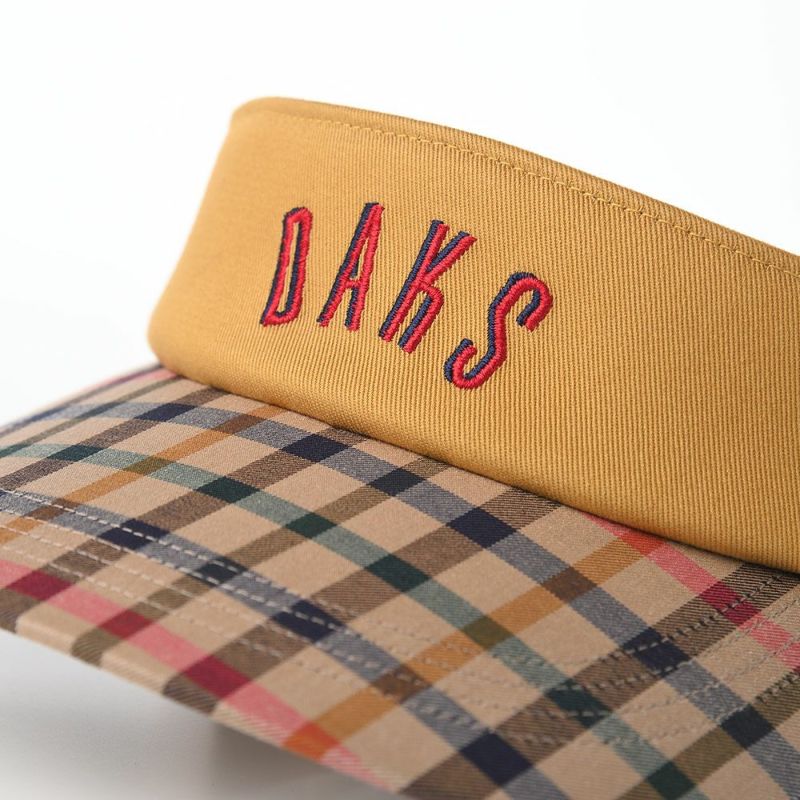 ダックスのサンバイザー Sun Visor Tartan（サンバイザー タータン） D1713 マスタード