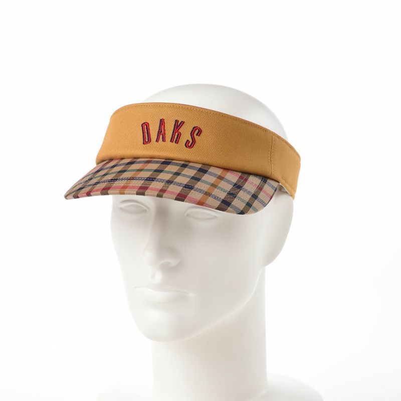 ダックスのサンバイザー Sun Visor Tartan（サンバイザー タータン） D1713 マスタード