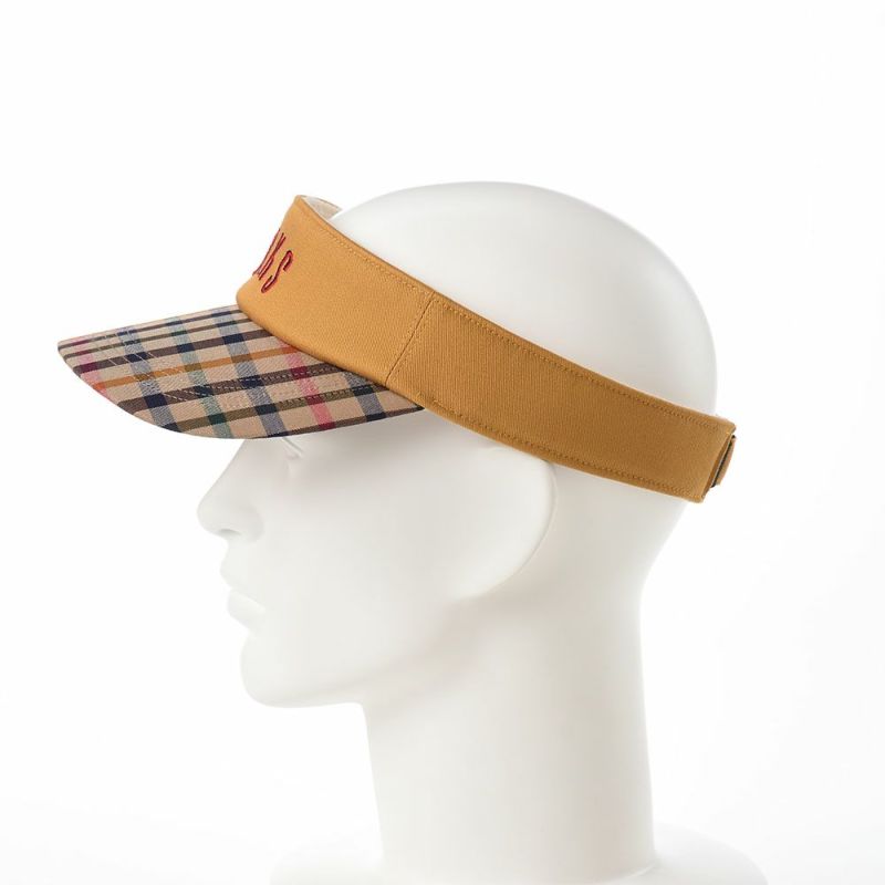 ダックスのサンバイザー Sun Visor Tartan（サンバイザー タータン） D1713 マスタード