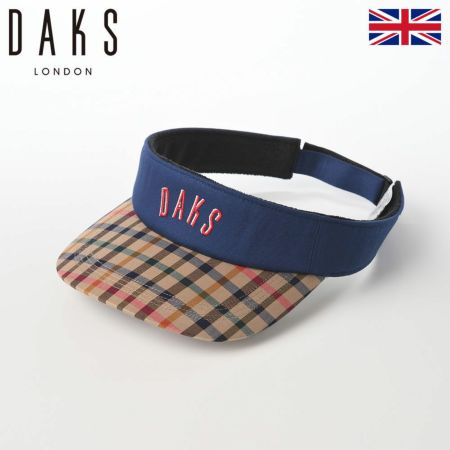 ダックスのサンバイザー Sun Visor Tartan（サンバイザー タータン） D1713 ネイビー