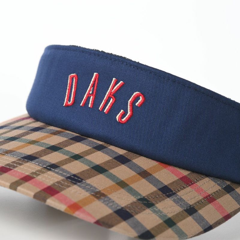 ダックスのサンバイザー Sun Visor Tartan（サンバイザー タータン） D1713 ネイビー