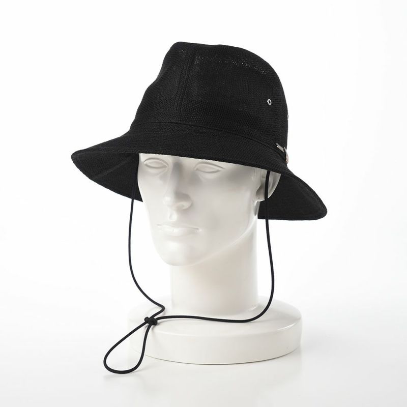 ダックスのサファリハット Hat Linen Mesh（ハット リネンメッシュ） D1718 ブラック