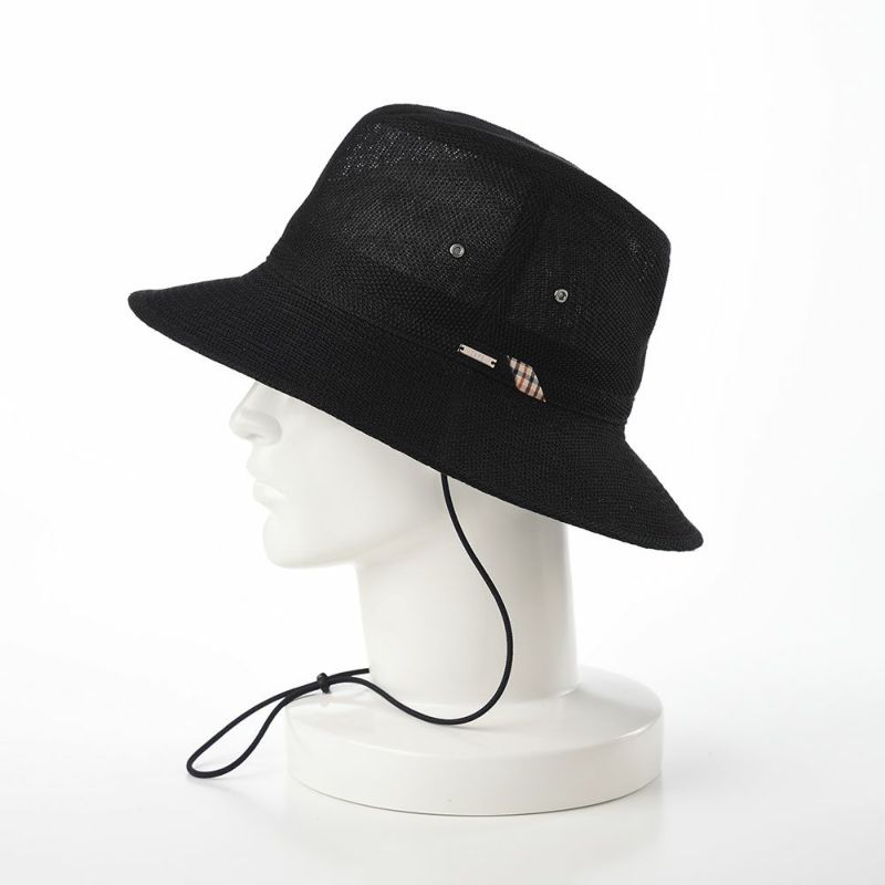 ダックスのサファリハット Hat Linen Mesh（ハット リネンメッシュ） D1718 ブラック