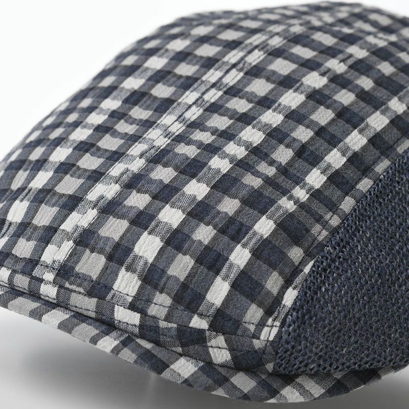 ダックスのハンチング Hunting Linen Check（ハンチング リネンチェック） D1726 ネイビー