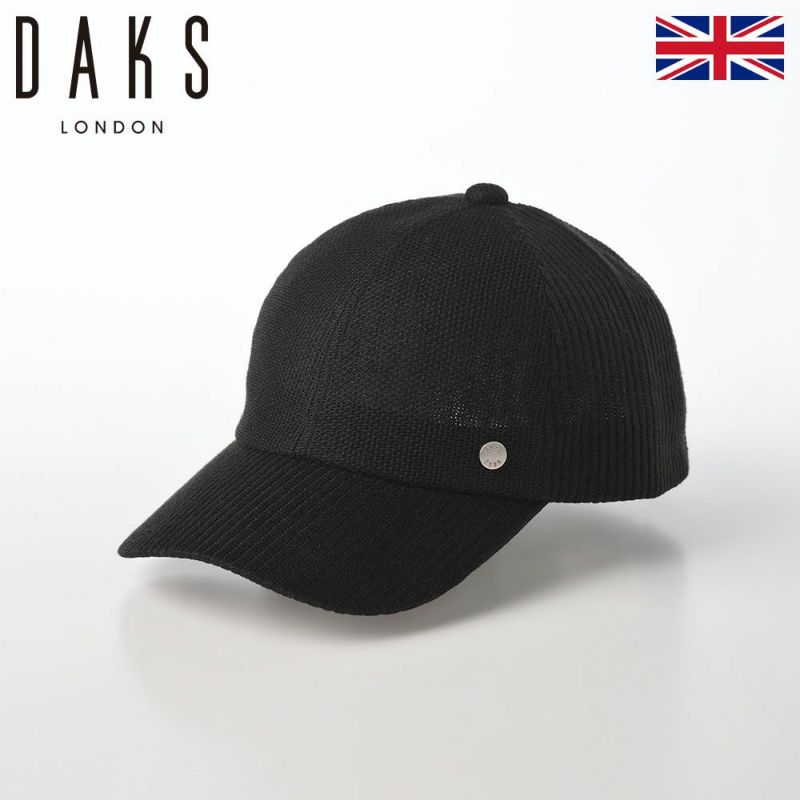 ダックスのキャップ Cap Rib Linen（キャップ リブリネン） D1727 ブラック