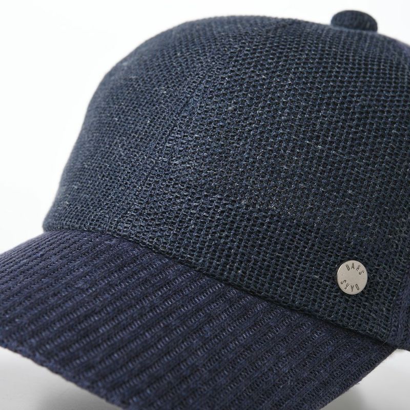 ダックスのキャップ Cap Rib Linen（キャップ リブリネン） D1727 ネイビー