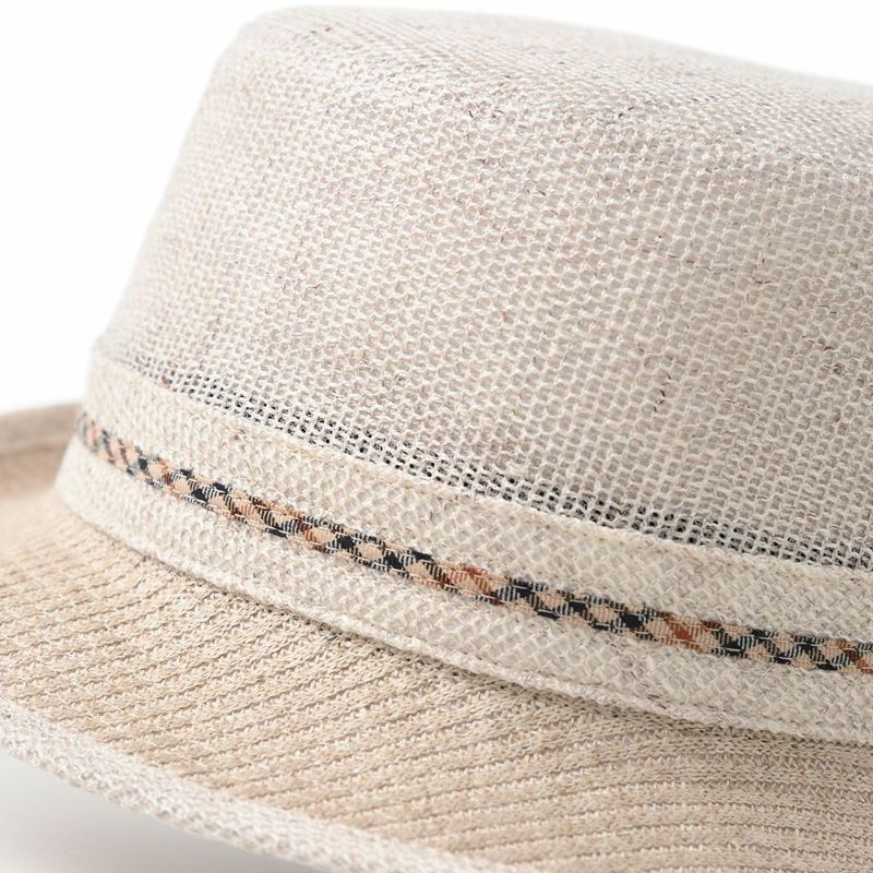 ダックスのソフトハット Alpen Rib Linen（アルペン リブリネン） D1728 ベージュ