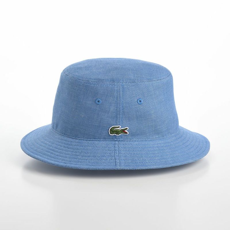 ラコステのバケットハット CHAMBRAY COTTON BUCKET HAT（シャンブレー コットン バケットハット） L7102 ブルー