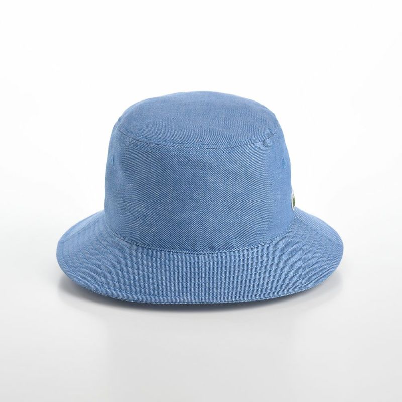 ラコステのバケットハット CHAMBRAY COTTON BUCKET HAT（シャンブレー コットン バケットハット） L7102 ブルー