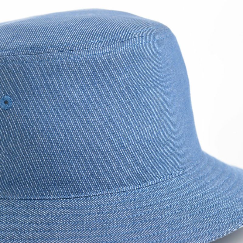 ラコステのバケットハット CHAMBRAY COTTON BUCKET HAT（シャンブレー コットン バケットハット） L7102 ブルー