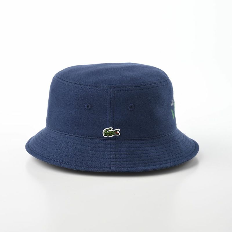 ラコステのバケットハット PRINT LOGO BUCKET HAT（プリントロゴ バケットハット） L7105 ネイビー