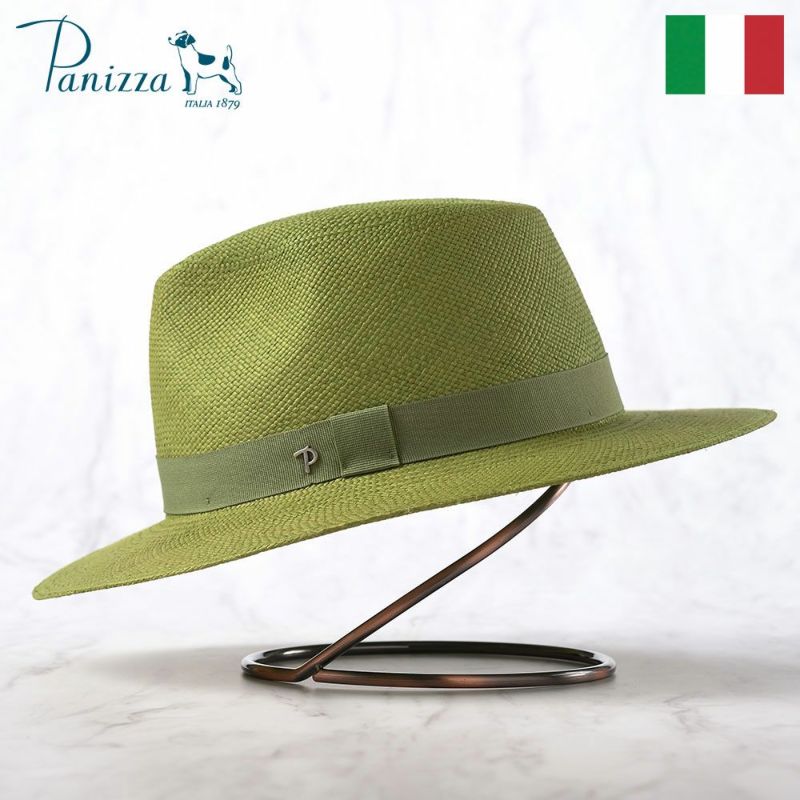 帽子 パナマハット パナマ帽 Panizza（パニッツァ） VOLCANO VERDE（ボルケーノ ヴェルデ）グリーンアップル