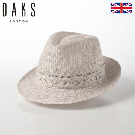 ダックスのソフトハット Hat Linen Check（ハット リネンチェック） D1725 グレー