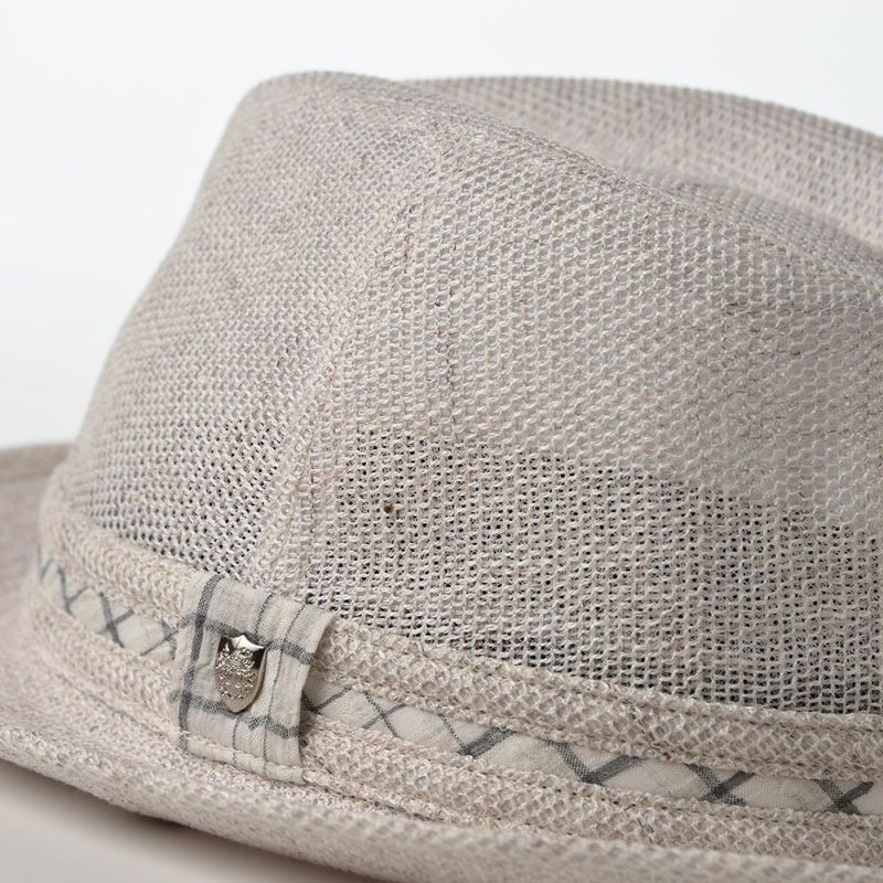 ダックスのソフトハット Hat Linen Check（ハット リネンチェック） D1725 グレー