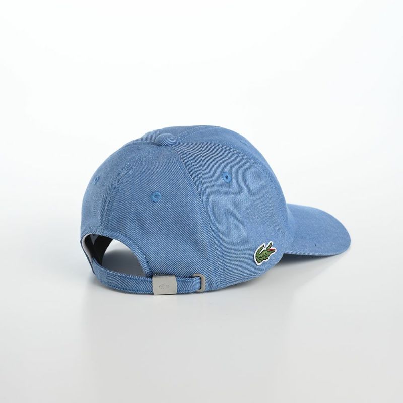 ラコステのキャップ CHAMBRAY COTTON CAP（シャンブレー コットンキャップ） L7101 ブルー