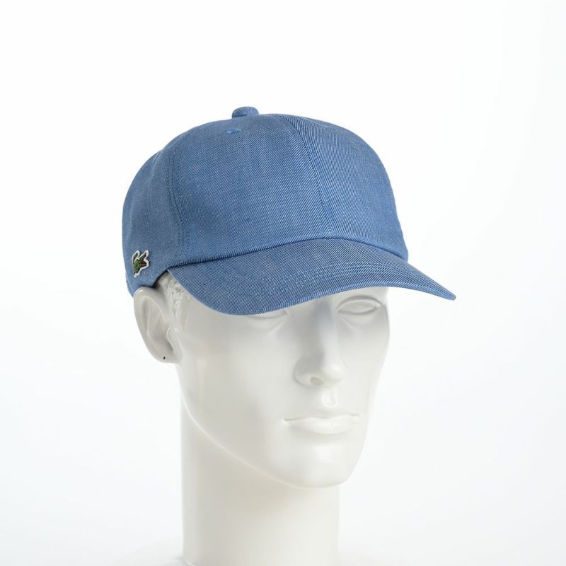 ラコステのキャップ CHAMBRAY COTTON CAP（シャンブレー コットンキャップ） L7101 ブルー