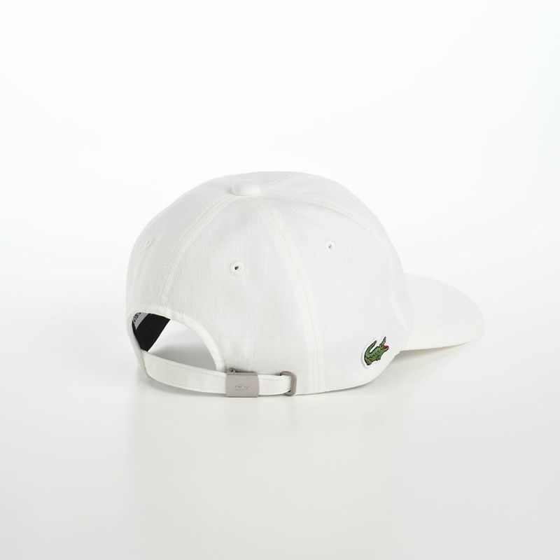 ラコステのキャップ CHAMBRAY COTTON CAP（シャンブレー コットンキャップ） L7101 ホワイト