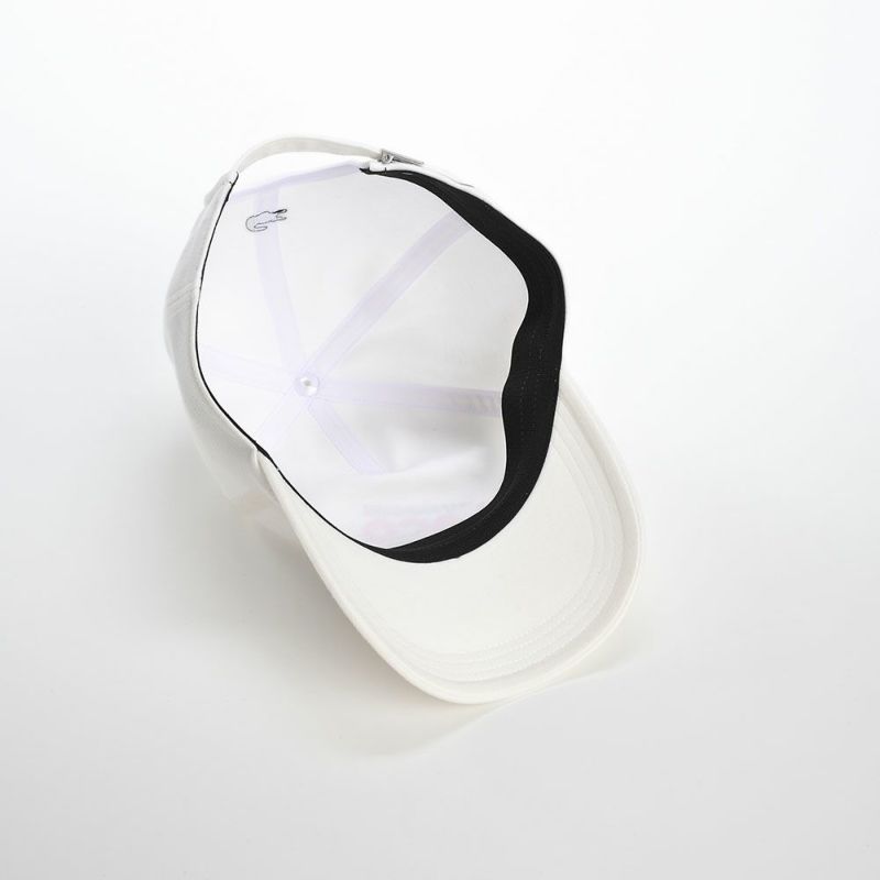 ラコステのキャップ PRINT LOGO CAP（プリントロゴ キャップ） L7104 ホワイト