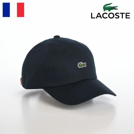 ラコステのキャップ野球帽 BASIC COTTON CAP（ベーシックコットンキャップ） L1230 ネイビー