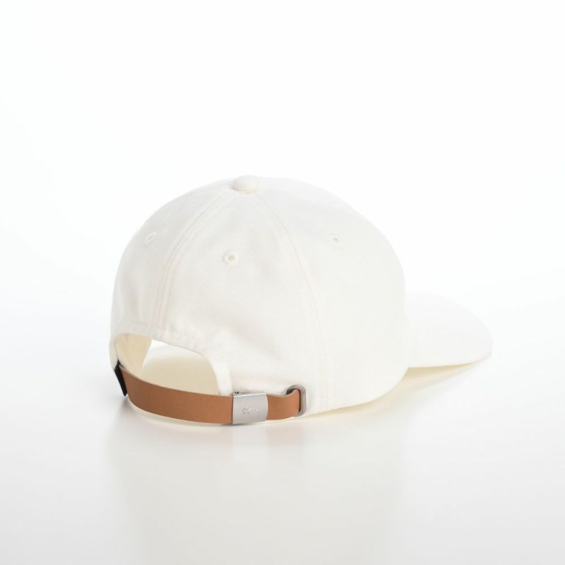 ラコステのキャップ BASIC COTTON CAP（ベーシックコットンキャップ） L1230 オフホワイト