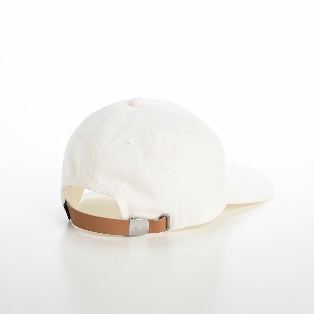 ラコステのキャップ BASIC COTTON CAP（ベーシックコットンキャップ） L1230 オフホワイト
