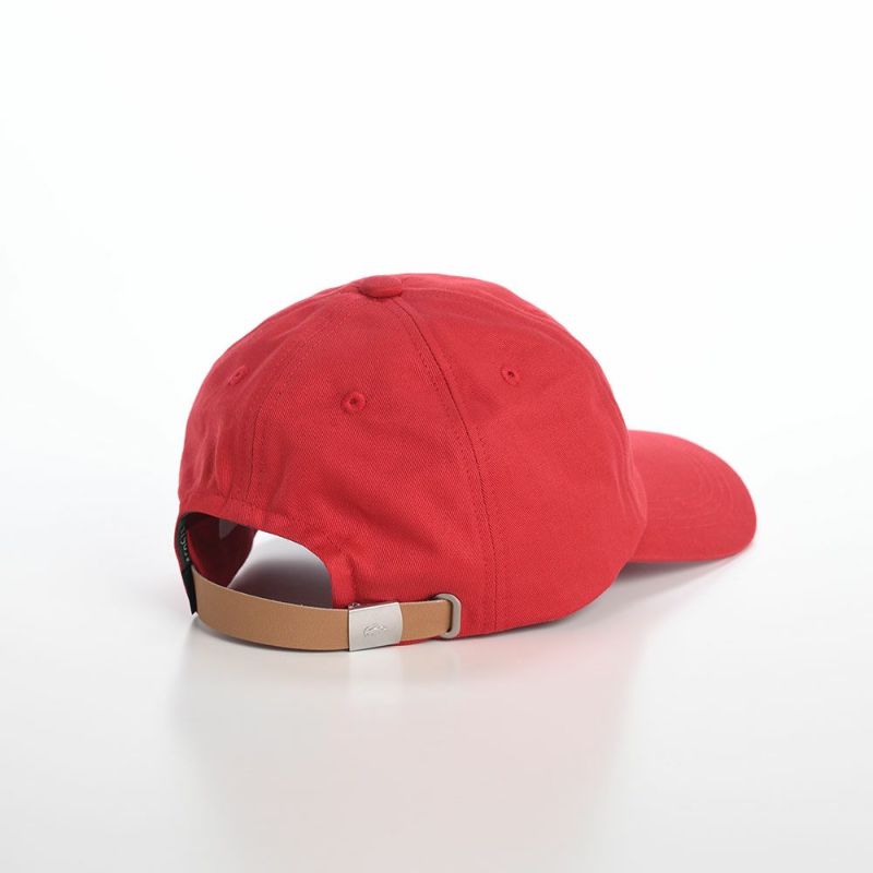 ラコステのキャップ BASIC COTTON CAP（ベーシックコットンキャップ） L1230 レッド