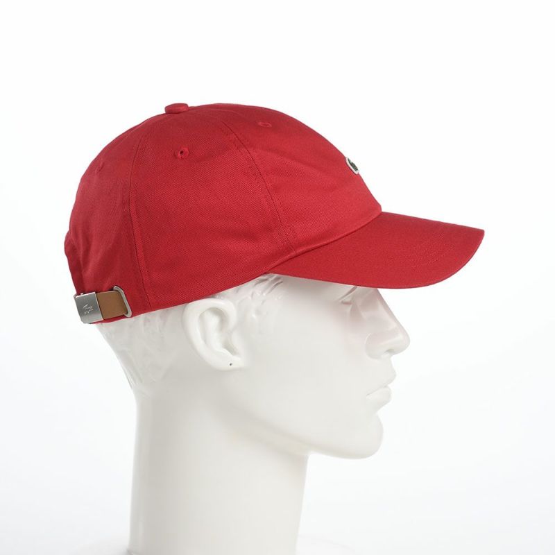 ラコステのキャップ BASIC COTTON CAP（ベーシックコットンキャップ） L1230 レッド