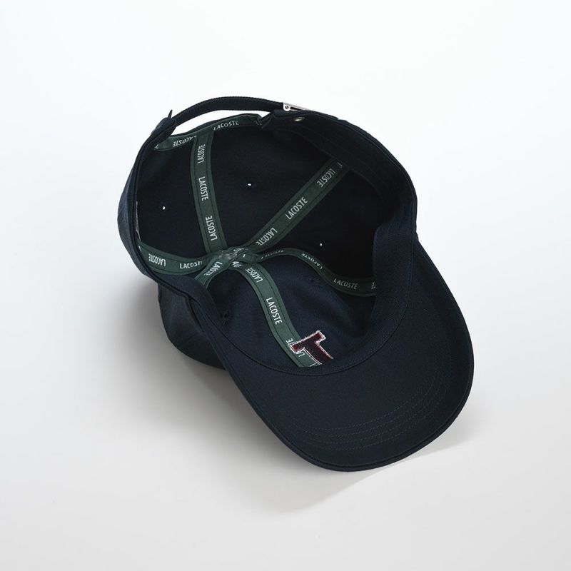 ラコステのキャップ INITIAL APPLIQUE CAP（イニシャルアップリケキャップ） L1251 ネイビー