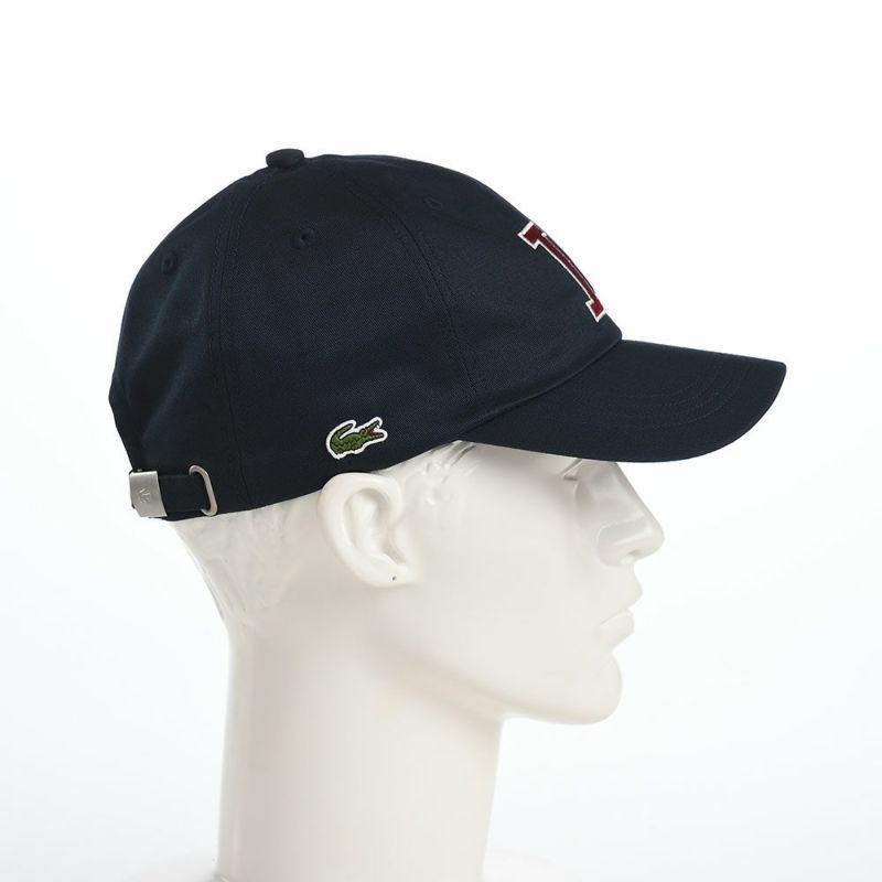 ラコステのキャップ INITIAL APPLIQUE CAP（イニシャルアップリケキャップ） L1251 ネイビー