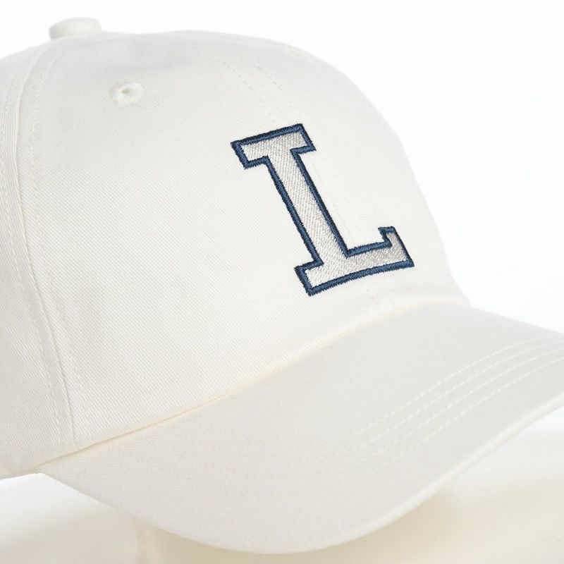 ラコステのキャップ INITIAL APPLIQUE CAP（イニシャルアップリケキャップ） L1251 オフホワイト