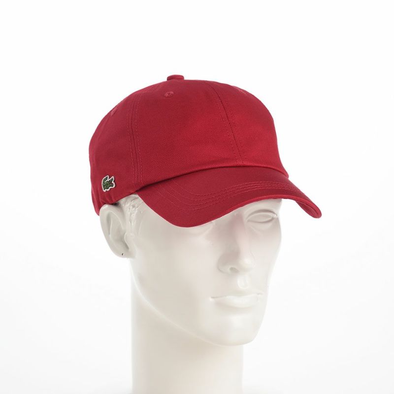 ラコステのキャップ COTTON TWILL CAP（コットンツイルキャップ） L1149 レッド