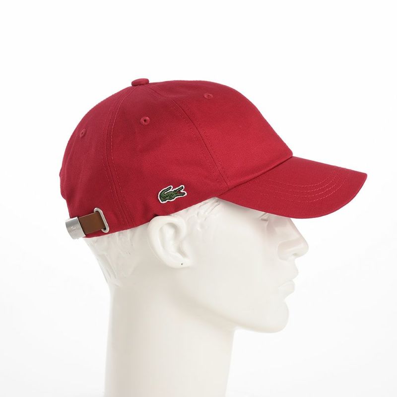 ラコステのキャップ COTTON TWILL CAP（コットンツイルキャップ） L1149 レッド