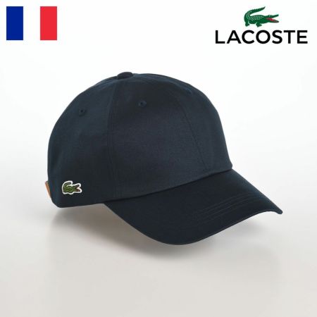 ラコステのキャップ COTTON TWILL CAP（コットンツイルキャップ） L1229 ネイビー