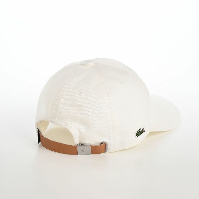 ラコステのキャップ COTTON TWILL CAP（コットンツイルキャップ） L1229 オフホワイト