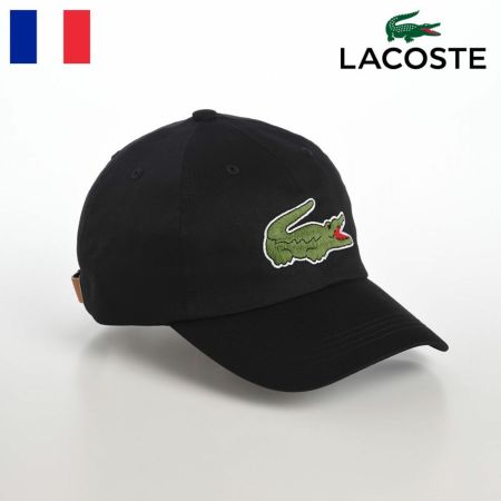 ラコステのキャップ BIG LOGO CAP（ビッグロゴ キャップ） L1231 ブラック