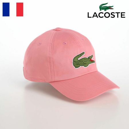 ラコステのキャップ BIG LOGO CAP（ビッグロゴ キャップ） L1231 ピンク