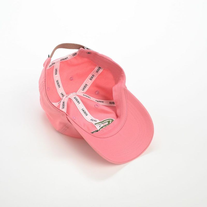 ラコステのキャップ BIG LOGO CAP（ビッグロゴ キャップ） L1231 ピンク