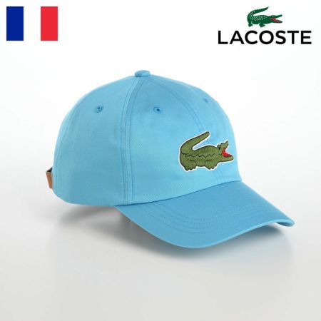 ラコステのキャップ野球帽 BIG LOGO CAP（ビッグロゴ キャップ） L1231 ターコイズ