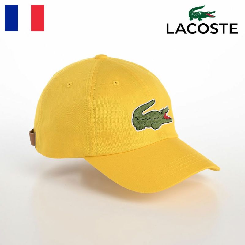 ラコステのキャップ BIG LOGO CAP（ビッグロゴ キャップ） L1231 イエロー