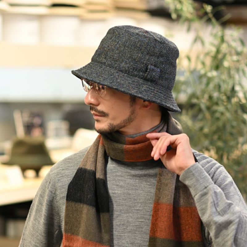 フェイルスワースのバケットハット Harris Tweed Grouse（ハリスツイード グラウス） 2012